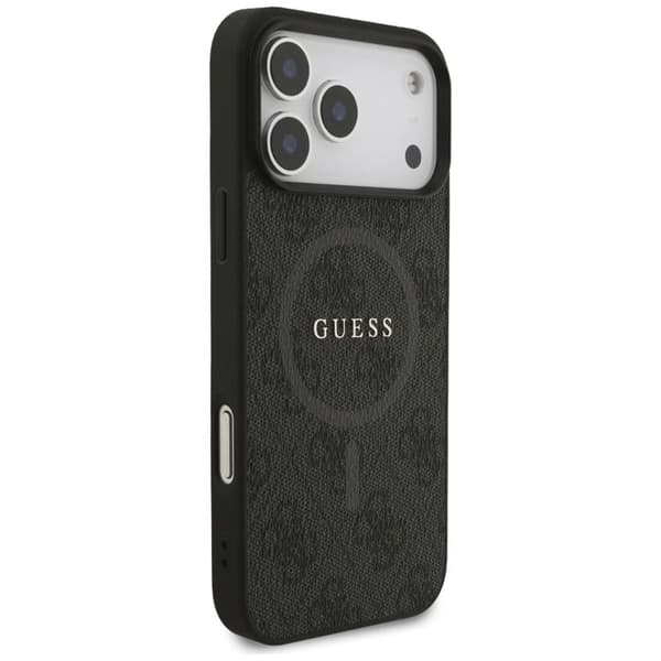 Coque Guess 4G Ring Classic Logo MagSafe för iPhone 17 Pro Max - Svart Svart