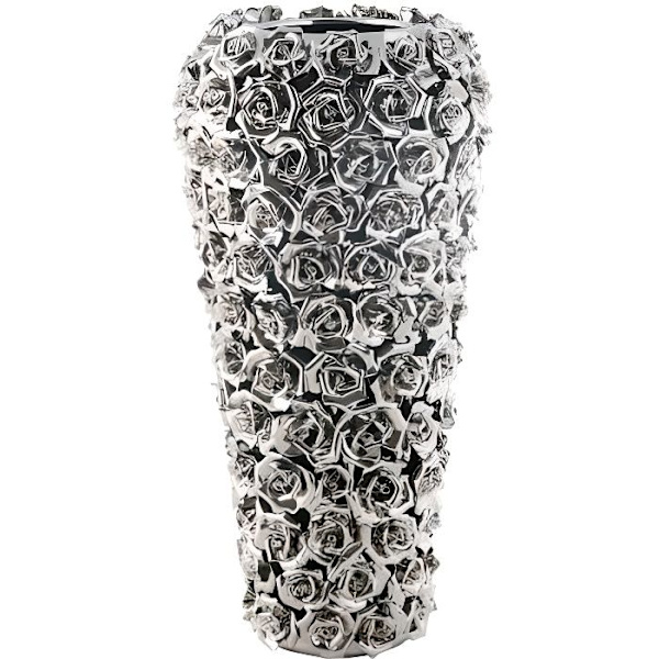 Dekorativ vas - Kare Design - Multi Chrome - Keramik - 37 cm - Rosa Rosa