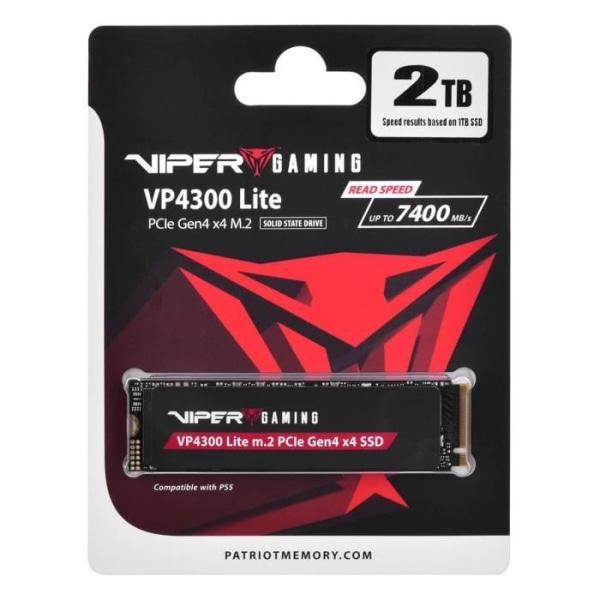 PATRIOT VP430L NVME 2TB PATRIOT MINNE VP4300L2TBM28H