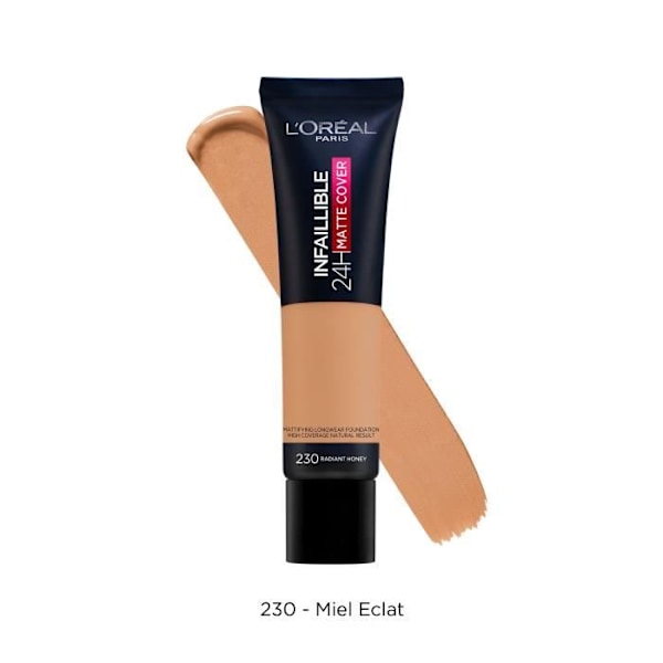 L'OREAL PARIS Infallible 24H Foundation - Matt täckande hög täckning - Mattifierande/Lätt 230 Honungsutstrålning Honung