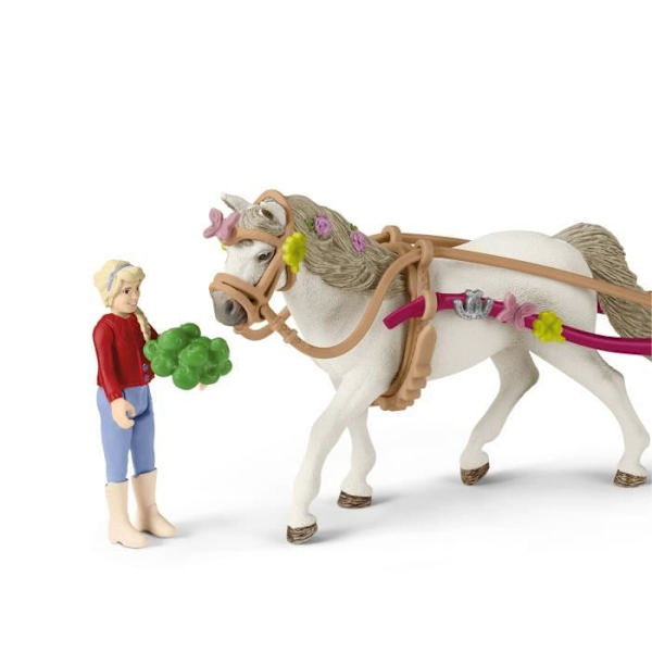 Vagn för ridshowen, schleich box set med 32 element ingår inklusive 1 schleich häst och 1 karaktär, box set Flerfärgad