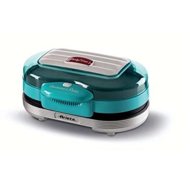 Hamburgermaskin - ARIETE - 205 HAMBURGER MAKER PARTY TIME - 1200 W - Non-stick tallrikar - 2 fack