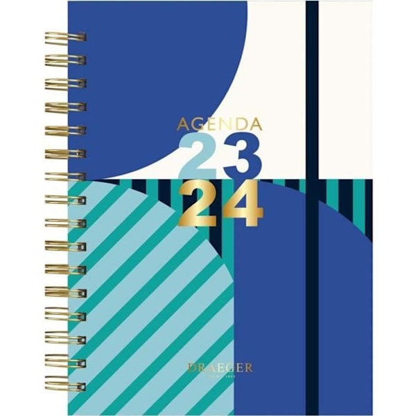 Weekly Paper Diary - 2023 - 2024 - Blå - Draeger Paris Flerfärgad