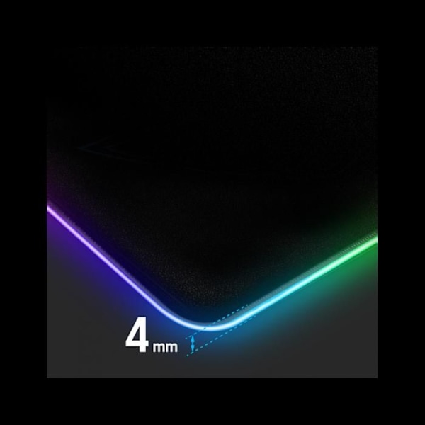 RGB Musmatta - SPIRIT OF GAMER - Medium - LED-bakgrundsbelysning - Halkfri - 10 Lägen
