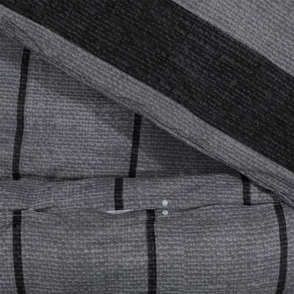 vidaXL Påslakanset Mörkgrå 140x200 cm Bomull 136417