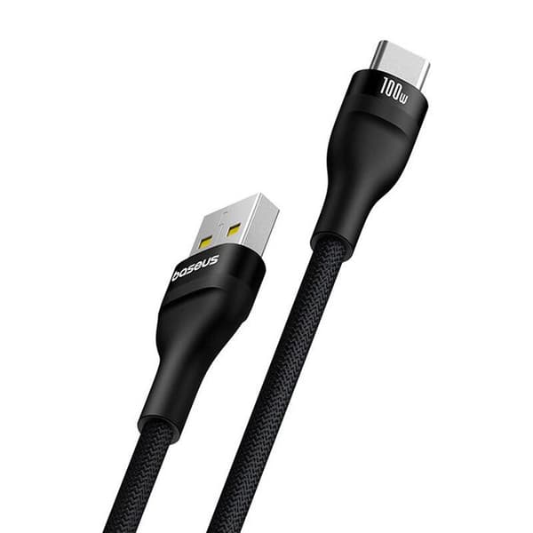 USB-kabel till USB-C - BASEUS - Flash 2 - 100 W - 2 m - Ultra-snabb laddning
