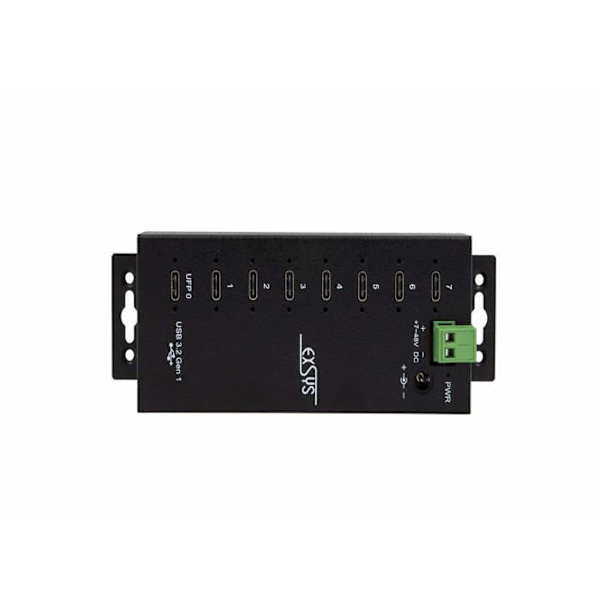 Annan USB-kringutrustning Exsys - EX-1147HMVS - Schnittstellen-Hub USB 3.2 Gen 1 (3.1 Gen 1) Type-C Schwarz ()