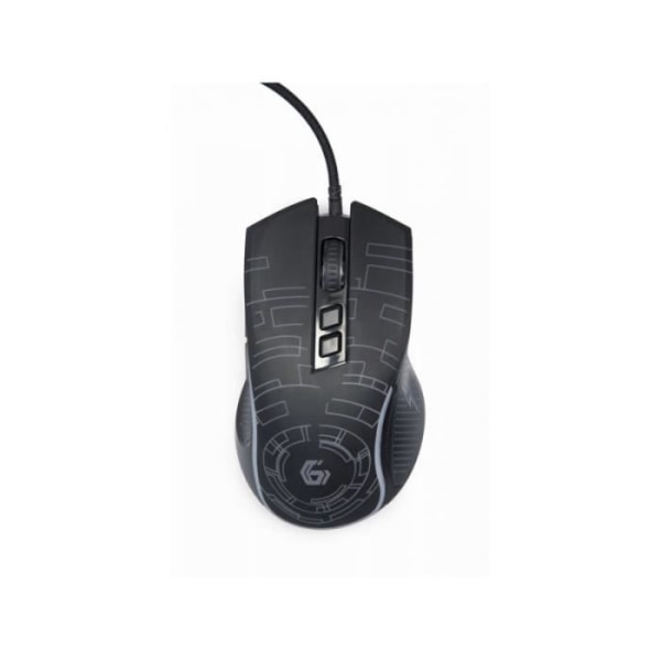 Gembird USB-LED-Gaming-Maus 7-Tasten 3600 DPI schwarz MUSG-RGB-01 Svart