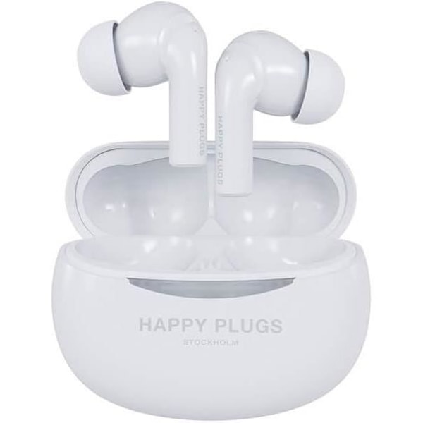 In-ear Hörlurar - Happy Plugs - Joy Pro - ANC - 25 timmars batteritid - Vit Vit