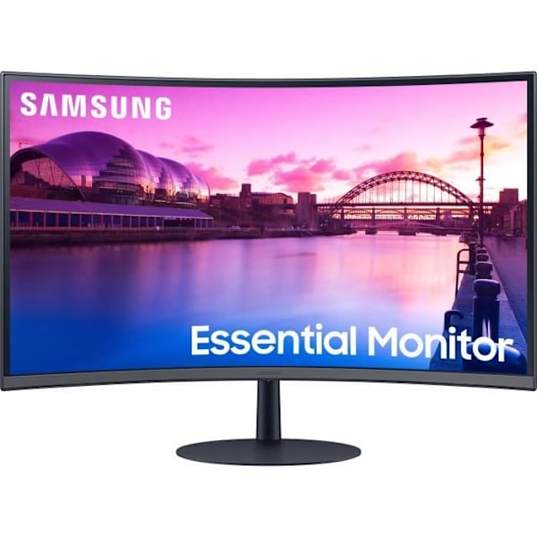 Böjd PC-skärm - SAMSUNG LS27C390EAUXEN - 27" 4K - VA-panel - 4 ms - 75Hz - Tiltbar - Högtalare