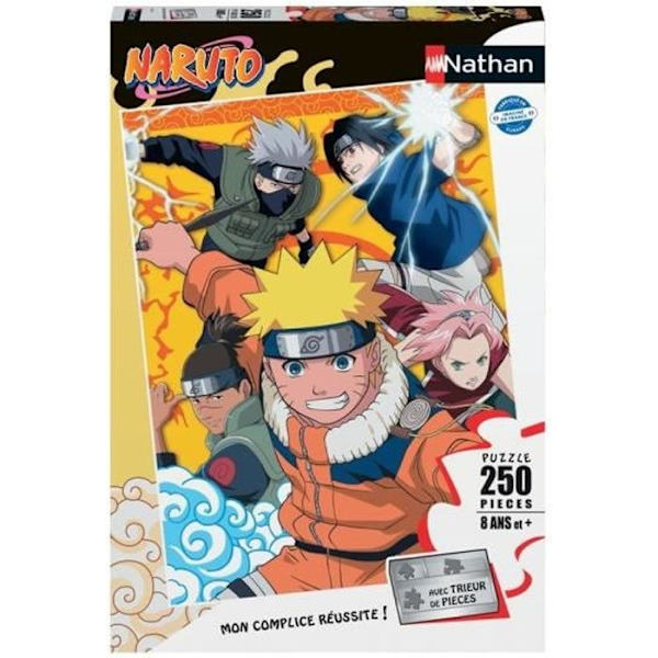 Nathan - 250 bitars pussel - Naruto på ninjaakademin Flerfärgad
