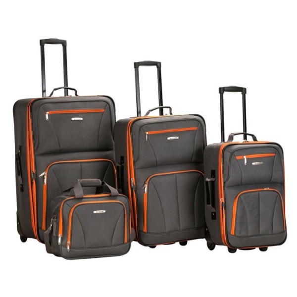 Rockland resväska set - F32-CHARCOAL - Set med 4 hjul bagage, ,