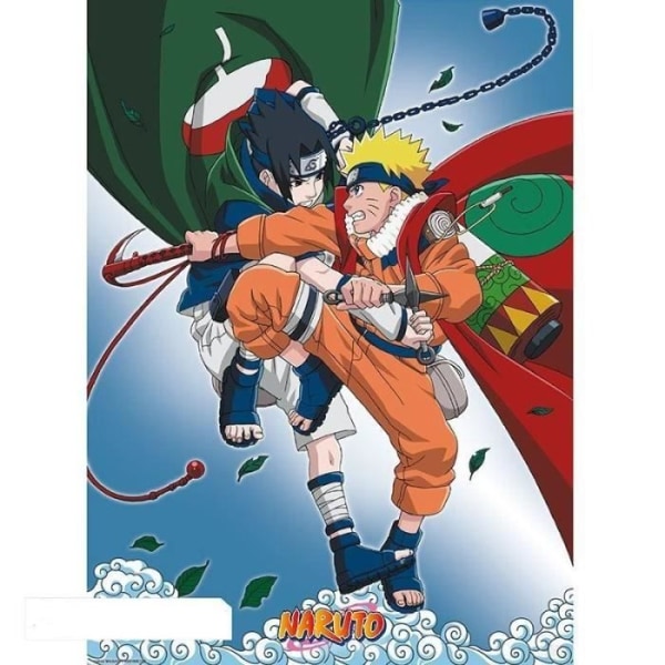 Set med 2 Naruto chibi-affischer - Naruto - Team - Flerfärgad - Orange - Rektangulär Flerfärgad