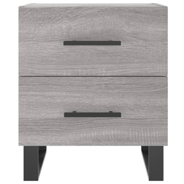 vidaXL Sängbord 2 st Sonoma Grå 40x35x47,5 cm 827369