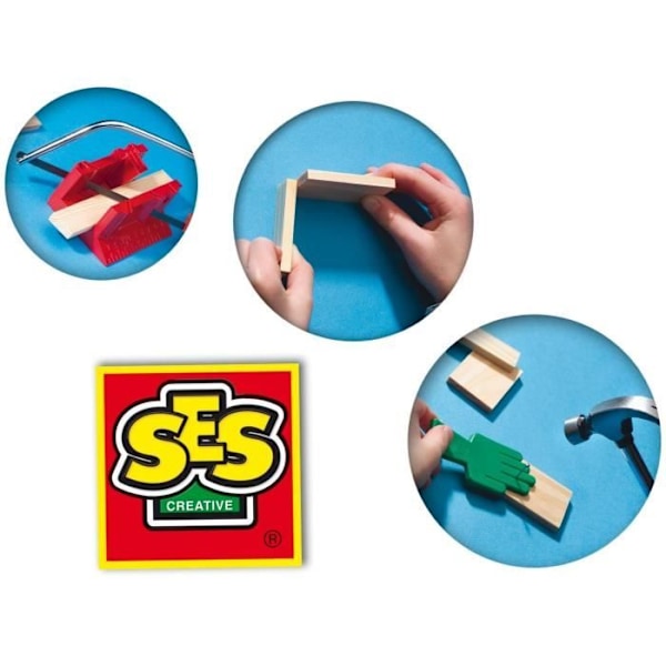 Stort snickeri verkstad - SES CREATIVE - Komplett kit - Träleksaker Flerfärgad