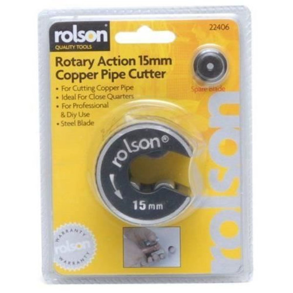 Rolson Tools 22406 Kopparrörsskärare + extra blad 15 mm (UK Import)