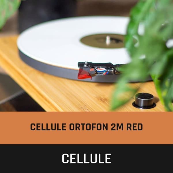 LENCO LBT-335BA - Vinylspelare med Bluetooth® och Ortofon 2M Red pickup - Bambu Bambu, Svart