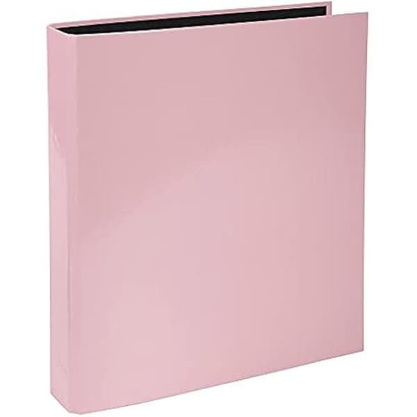Mapp - EXACOMPTA - Aquarel - Styv - 2 D-ringar - 25 mm - Rosa Ros