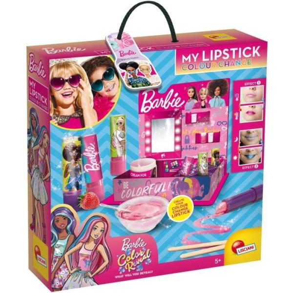 Läppstift att anpassa - Barbie - LISCIANI GIOCHI - Barn - Vit - Naturliga smaker