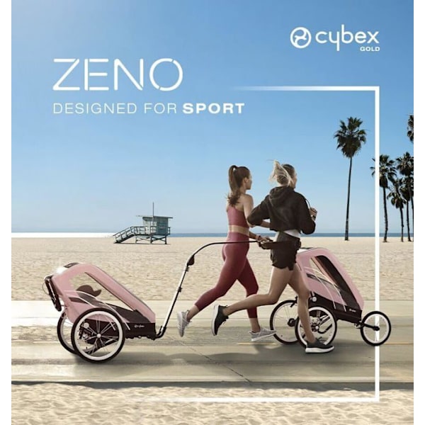 Cykelvagn - Cybex - 7343434 - Multisportstol - Optimal komfort - 360° ventilation Blekt Sand