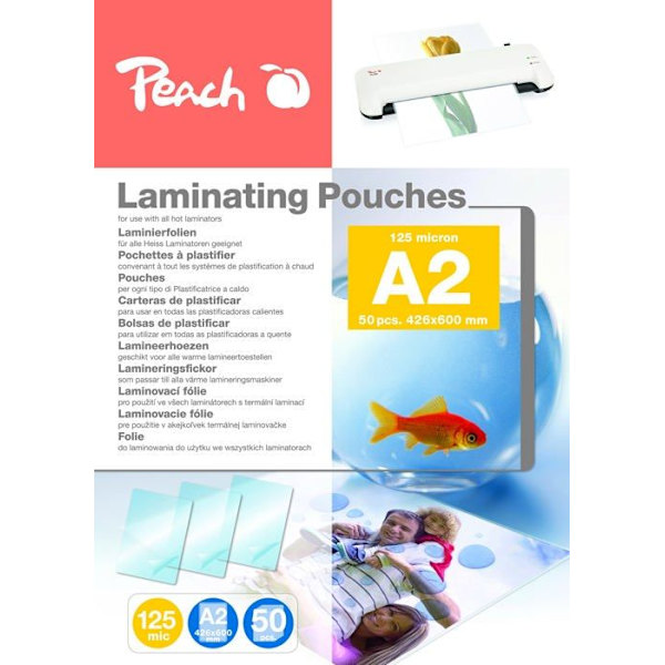 Plast för Peach-laminator