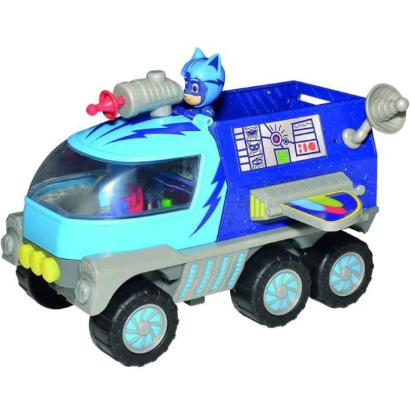 Simba PJ Masks Moon Rover med Catboy-figur / med ljus och ljud / med skjutfunktion / med actionfigur /