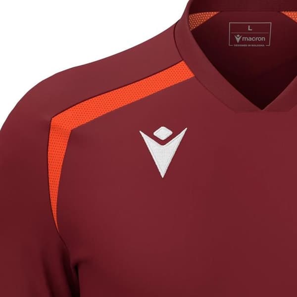 Maillot Macron Wyrm bordeaux/orange M