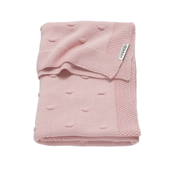 Meyco Baby Knots täcke för spjälsäng - rosa - 75x100cm - 1.0 TOG Rosa