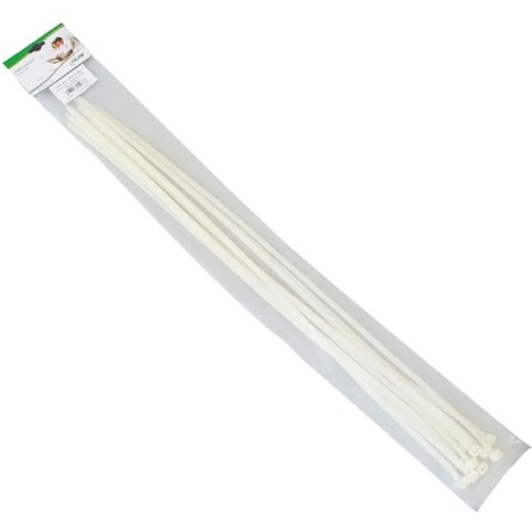 InLine® buntband, längd 800 mm, Breite 9 mm, natur, 10 stycken
