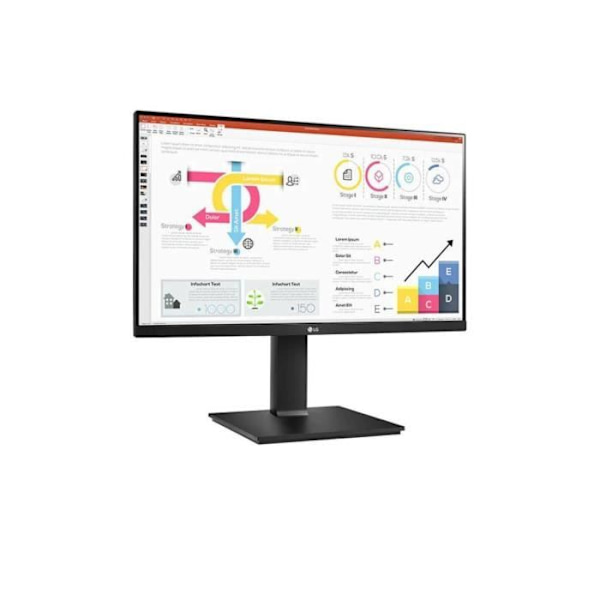SKÄRM LG 24" Svart 24QP750P-B 16:9 IPS 5ms QHD 2560x1440 300cd/m2 HDMI DP USB-C 2xUSB 3.0 FreeSync Svart Stabilisator Smart Energy Savi