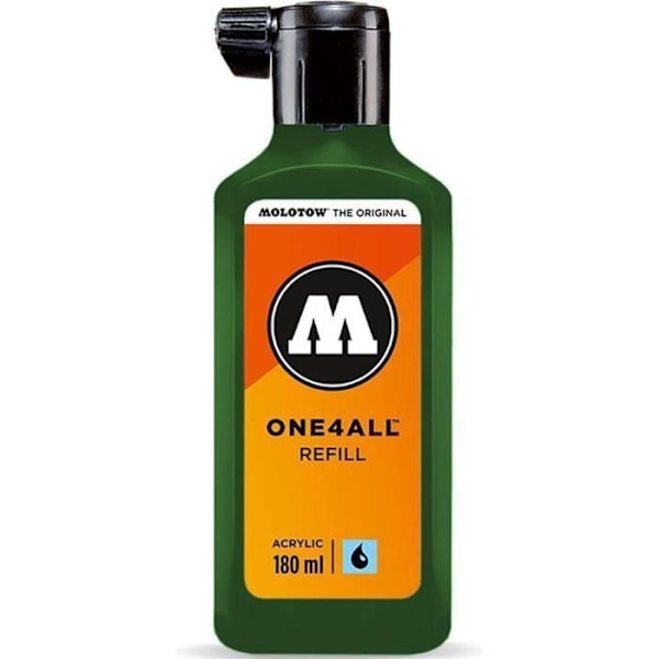 Akrylfärg - Molotow - ONE4ALL - Påfyllning 180ml - Färg Framtida Grön - Matt grön