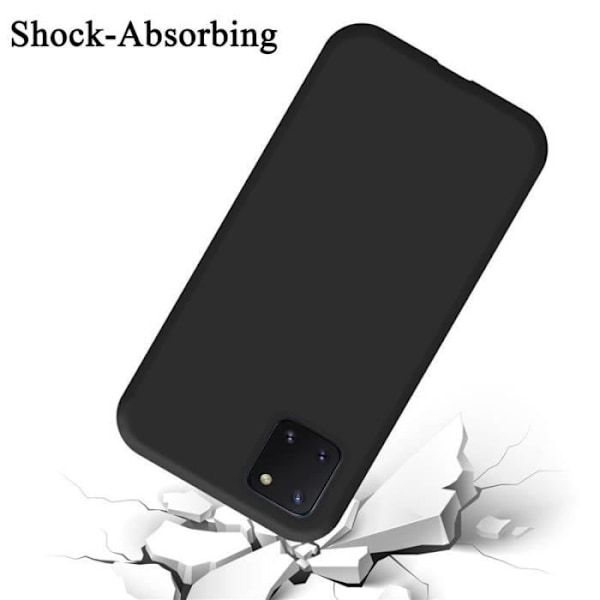 Coque - CADORABO - Samsung Galaxy A81/Note10 Lite/M60S - Flexibel silikon TPU - 360° skydd - Halkfri Svart