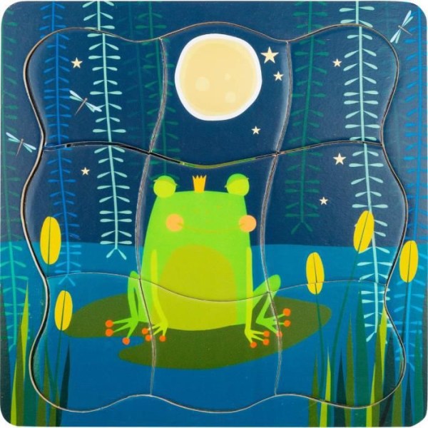 Layered Puzzle Frog King