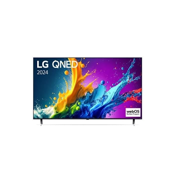 TV QNED LG 55QNED80 139 cm 4K UHD 2024 Svart och Blå Svart