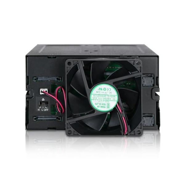 Icy Dock ToughArmor MB508SP-B 8-fack Rugged Backplane Cage för 2,5” SATA/SAS SSD/HDD, för 2 externa 5,25” fack