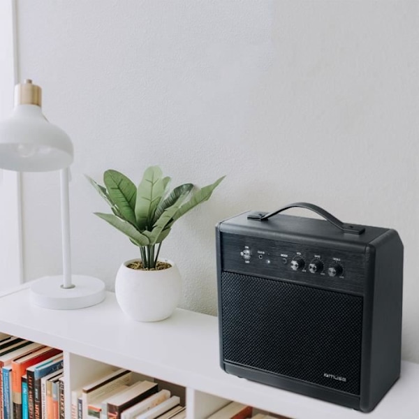 MUSE M-660 BT - Bluetooth-högtalare - 100W - Bärhandtag - Justerbar diskant och bas - Trähölje - Svart