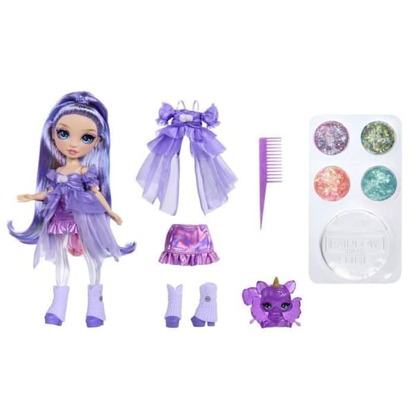 Rainbow High Rainbow Shimmers med slime mode docka - Violet (lila) Violett