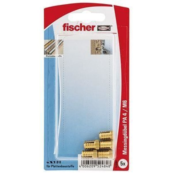 Fischer mässingsankare PA 4 M6-13,5 K, självbetjäning - 052484