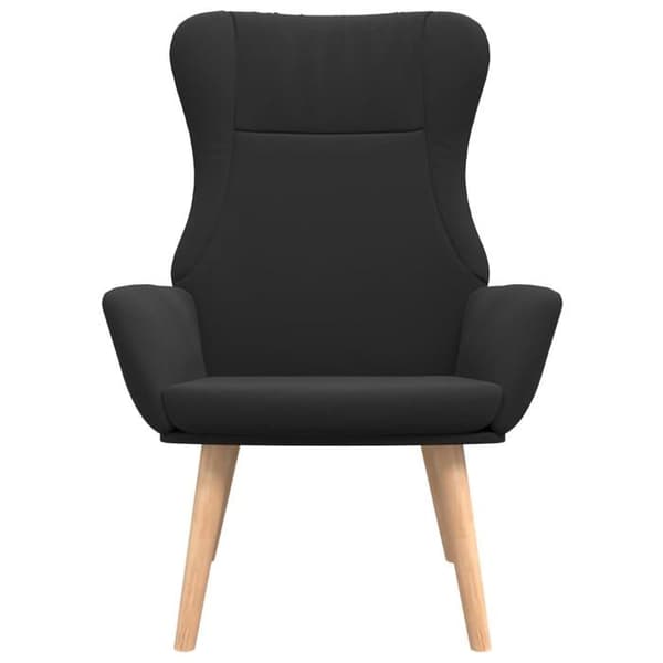 vidaXL Avslappningsstol Svart Tyg 341400