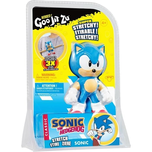 Sonic Figure - Goo Jit Zu Älgleksaker - 11cm - För barn - Utomhus Flerfärgad