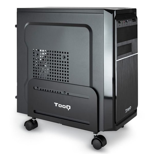 Golvstativ - TooQ - UMCS0004-B - Metall - Hjul - Belastning 10 Kg - Svart