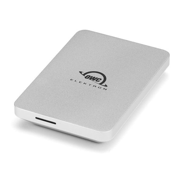 OWC Envoy Pro Elektron 2TB USB-C Bärbar NVMe M.2 SSD extern enhet Silver