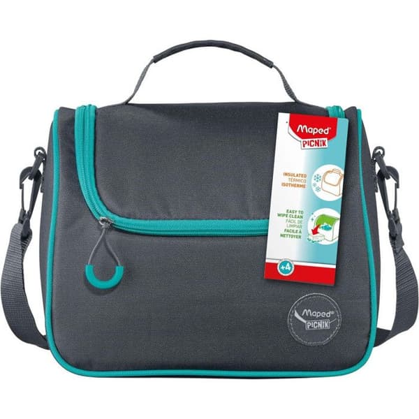 Lunchbag och snacks - Isolerad - Blå/Grå - Med axelrem - Picknick - Maped Blågrå