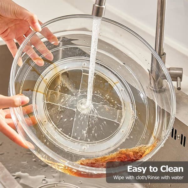 Rotationsplatta - Billybath - Modell 1 - 23,5 cm - Rotation 360° - Transparent PET