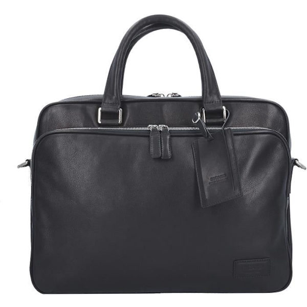 Läderportfölj 38 cm - PICARD - Autentisk - Laptopfack - Svart - Dam schwarz