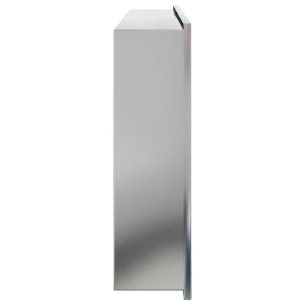 Nisch för dusch silverborstad 62x32x9 cm rostfritt stål