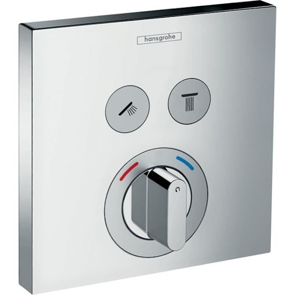 Inbyggd front - hansgrohe - ShowerSelect - 2 funktioner - Krom - Väggdusch Grå