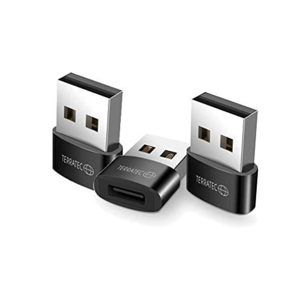 TERRATEC C20 UPPSÄTTNING MED 3 USB C TILL USB C TILL USB 3.0 KOMPATIBLA ADAPTERS