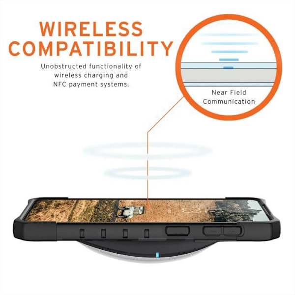 Coque - UAG - Pathfinder - Midnattskamouflage Svart - Kompatibel med Samsung Galaxy S21 Plus - Lätt skydd Svart, Flerfärgad