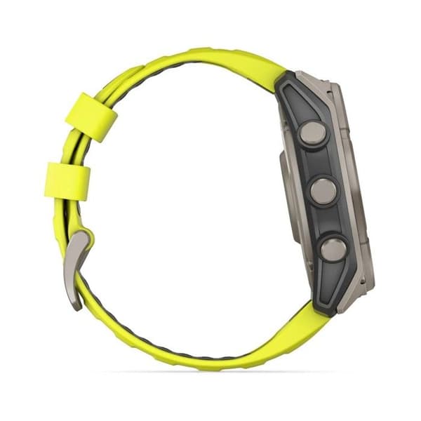 Smartklocka - GARMIN - Fenix 8 Solar Sapphire - GPS 51mm - Gul - Autonomi 48 dagar
